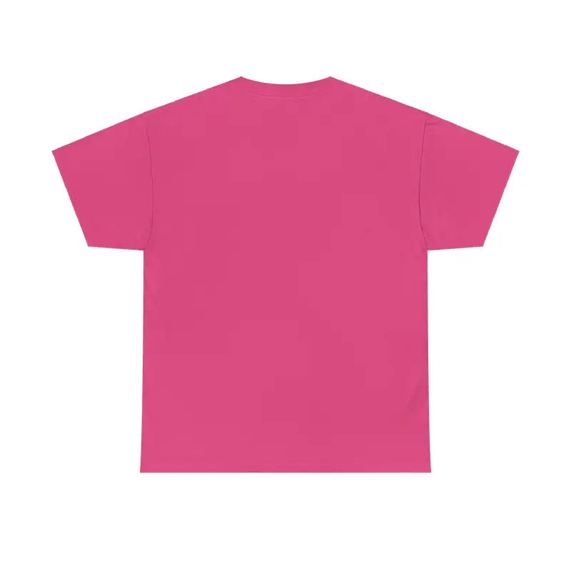 Pink Chicken Lady Heavy Cotton Unisex T-Shirt displayed on a neutral background
