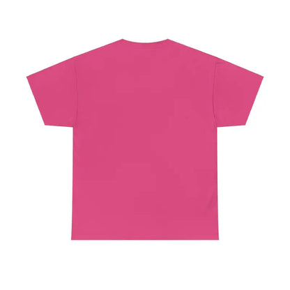 Pink Chicken Lady Heavy Cotton Unisex T-Shirt displayed on a neutral background