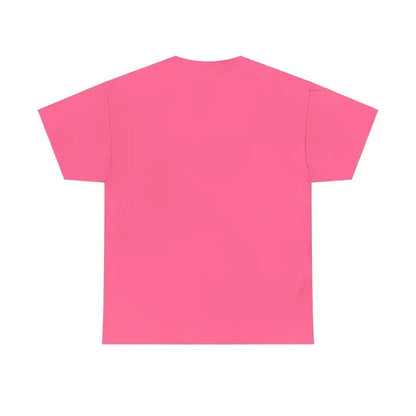 Pink Chicken Lady Heavy Cotton Unisex T-Shirt displayed on a neutral background