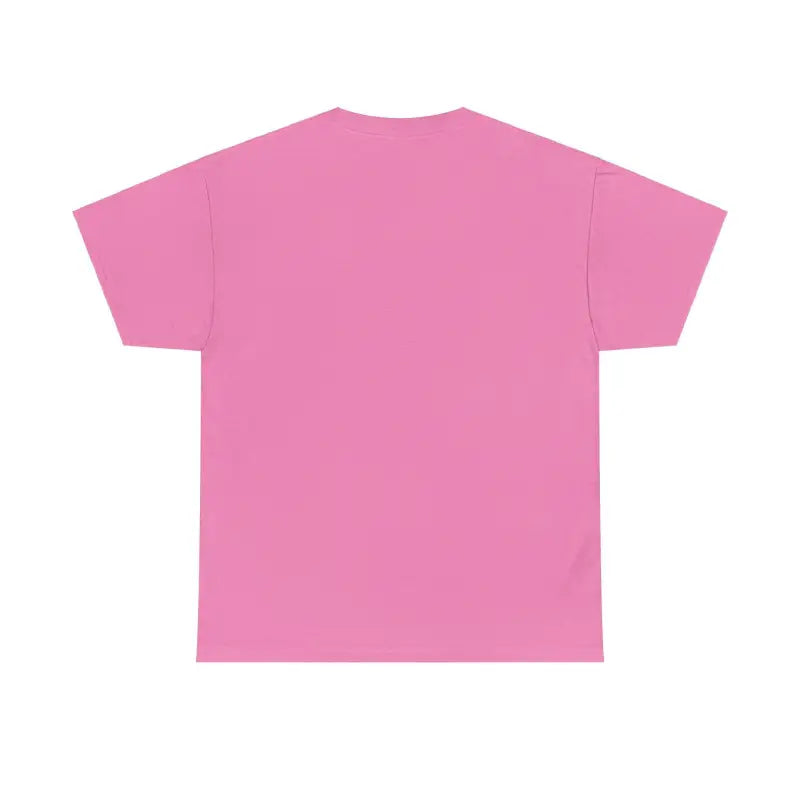 Pink Chicken Lady Heavy Cotton Unisex T-Shirt displayed on a neutral background
