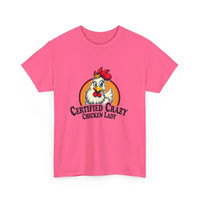 Chicken Lady Heavy Cotton Unisex T-Shirt for Chicken Lovers - Ocean State Styles