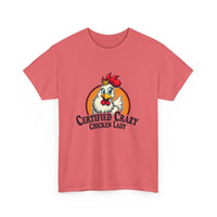 Chicken Lady Heavy Cotton Unisex T-Shirt for Chicken Lovers - Ocean State Styles