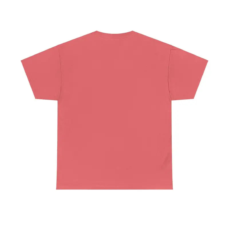 Salmon-colored Chicken Lady Heavy Cotton Unisex T-Shirt displayed on a neutral background