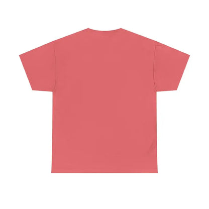 Salmon-colored Chicken Lady Heavy Cotton Unisex T-Shirt displayed on a neutral background