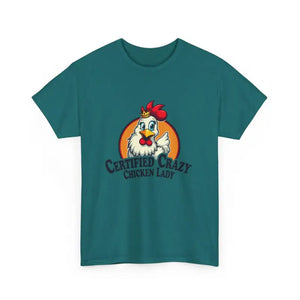 Chicken Lady Heavy Cotton Unisex T-Shirt for Chicken Lovers - Ocean State Styles
