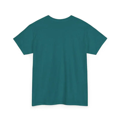 Teal short-sleeved Chicken Lady Heavy Cotton Unisex T-Shirt for casual wear
