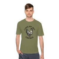Chicken Lover Unisex Spork Tek Tee for Active Pet Owners - Ocean State Styles