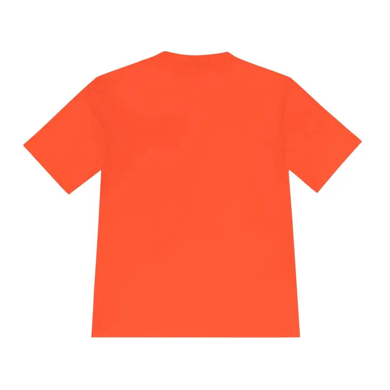 Orange short-sleeved t-shirt featuring Chicken Lover design for active pet owners