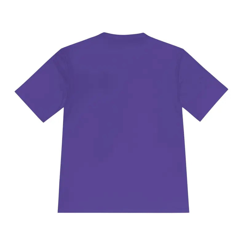 Purple short-sleeved Chicken Lover Unisex Spork Tek Tee for Active Pet Owners
