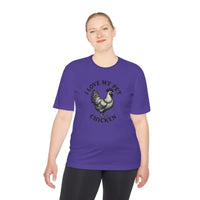 Chicken Lover Unisex Spork Tek Tee for Active Pet Owners - Ocean State Styles