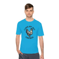 Chicken Lover Unisex Spork Tek Tee for Active Pet Owners - Ocean State Styles