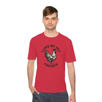 Chicken Lover Unisex Spork Tek Tee for Active Pet Owners - Ocean State Styles
