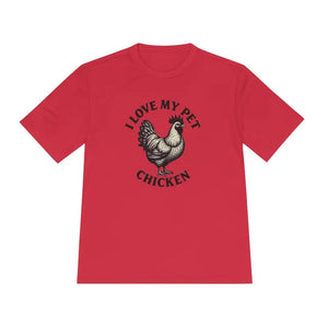 Chicken Lover Unisex Spork Tek Tee for Active Pet Owners - Ocean State Styles