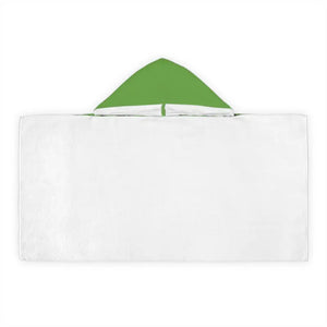 Child Hooded Dinosaur Towel White and Green - Ocean State Styles