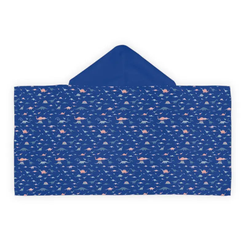 Child Hooded Dinosaur Towel with Blue Trim for Kids - Ocean State Styles
