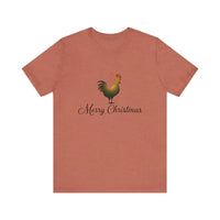 Christmas Chicken Short Sleeve Tee for Holiday Celebration - Ocean State Styles