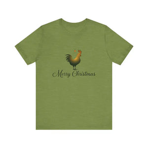 Christmas Chicken Short Sleeve Tee for Holiday Celebration - Ocean State Styles