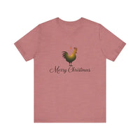 Christmas Chicken Short Sleeve Tee for Holiday Celebration - Ocean State Styles