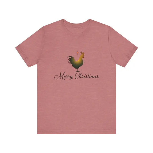 Christmas Chicken Short Sleeve Tee for Holiday Celebration - Ocean State Styles