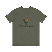 Christmas Chicken Short Sleeve Tee for Holiday Celebration - Ocean State Styles
