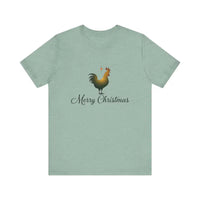Christmas Chicken Short Sleeve Tee for Holiday Celebration - Ocean State Styles