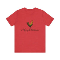 Christmas Chicken Short Sleeve Tee for Holiday Celebration - Ocean State Styles