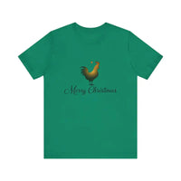 Christmas Chicken Short Sleeve Tee for Holiday Celebration - Ocean State Styles