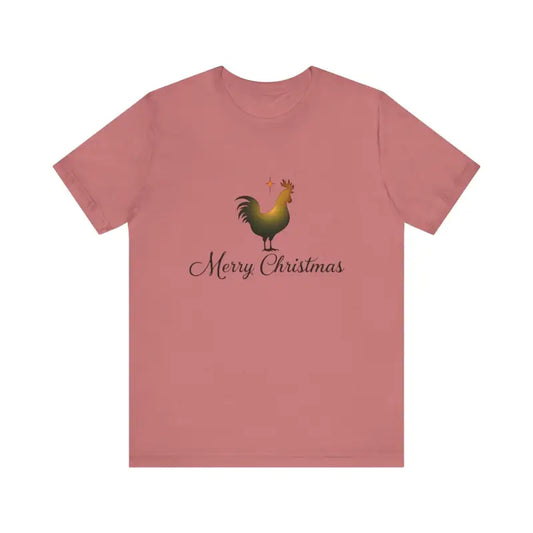 Christmas Chicken Short Sleeve Tee for Holiday Celebration - Ocean State Styles