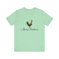 Christmas Chicken Short Sleeve Tee for Holiday Celebration - Ocean State Styles