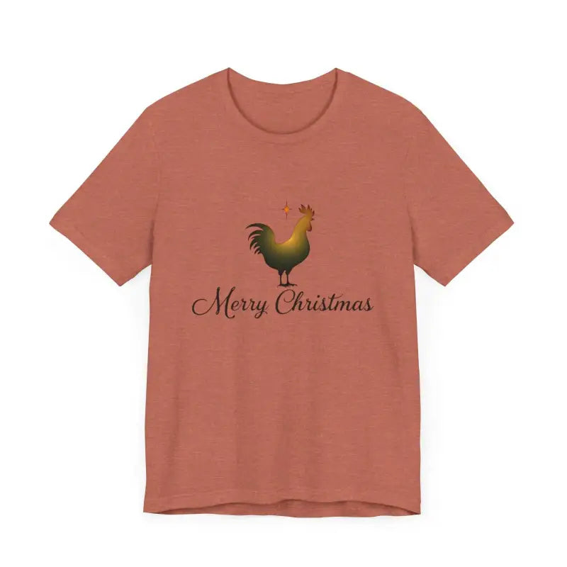 Christmas Chicken Short Sleeve Tee for Holiday Celebration - Ocean State Styles