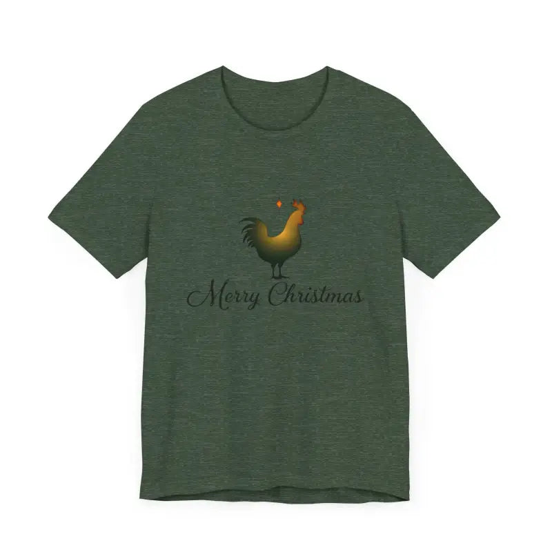 Christmas Chicken Short Sleeve Tee for Holiday Celebration - Ocean State Styles