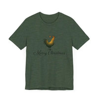 Christmas Chicken Short Sleeve Tee for Holiday Celebration - Ocean State Styles