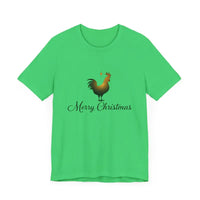Christmas Chicken Short Sleeve Tee for Holiday Celebration - Ocean State Styles
