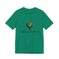 Christmas Chicken Short Sleeve Tee for Holiday Celebration - Ocean State Styles
