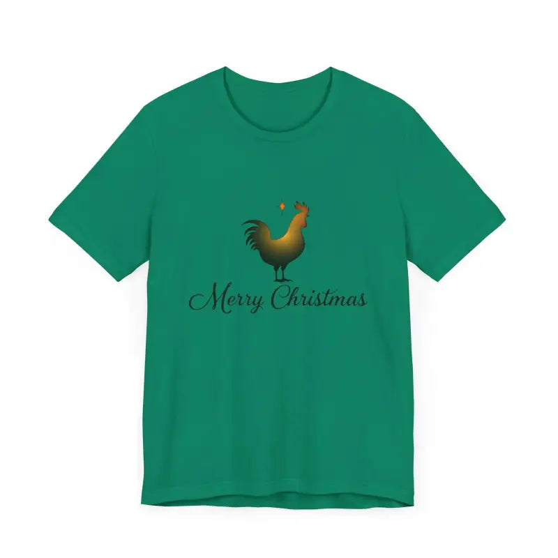 Christmas Chicken Short Sleeve Tee for Holiday Celebration - Ocean State Styles