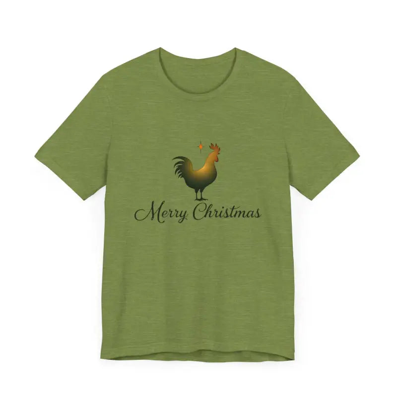 Christmas Chicken Short Sleeve Tee for Holiday Celebration - Ocean State Styles