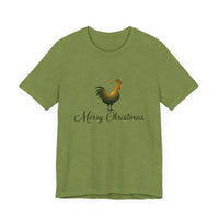 Christmas Chicken Short Sleeve Tee for Holiday Celebration - Ocean State Styles