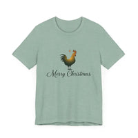 Christmas Chicken Short Sleeve Tee for Holiday Celebration - Ocean State Styles