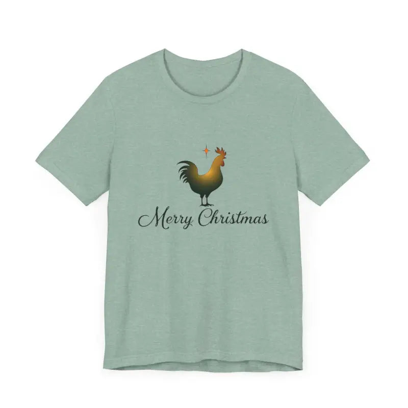 Christmas Chicken Short Sleeve Tee for Holiday Celebration - Ocean State Styles