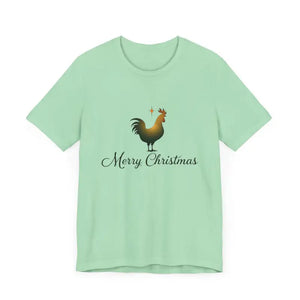 Christmas Chicken Short Sleeve Tee for Holiday Celebration - Ocean State Styles