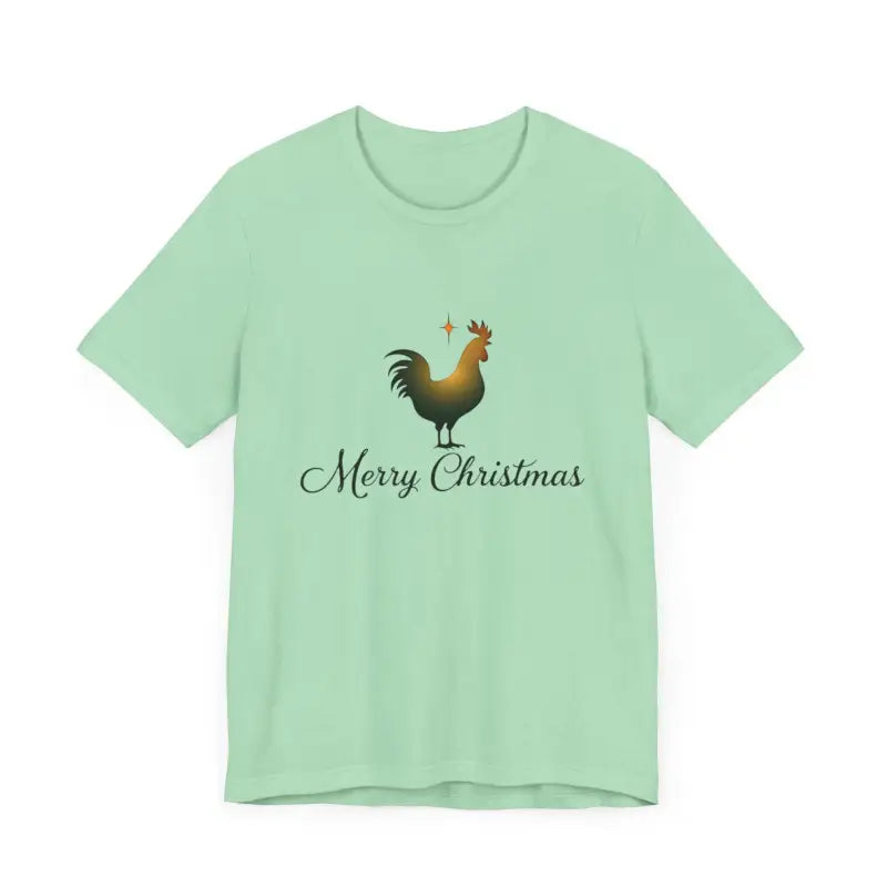 Christmas Chicken Short Sleeve Tee for Holiday Celebration - Ocean State Styles