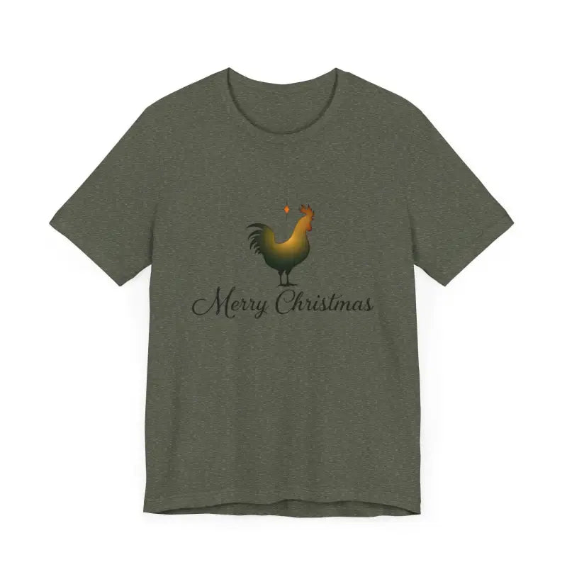 Christmas Chicken Short Sleeve Tee for Holiday Celebration - Ocean State Styles