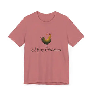 Christmas Chicken Short Sleeve Tee for Holiday Celebration - Ocean State Styles