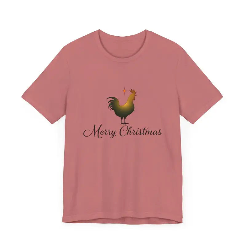 Christmas Chicken Short Sleeve Tee for Holiday Celebration - Ocean State Styles