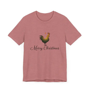 Christmas Chicken Short Sleeve Tee for Holiday Celebration - Ocean State Styles