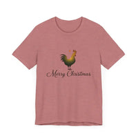 Christmas Chicken Short Sleeve Tee for Holiday Celebration - Ocean State Styles