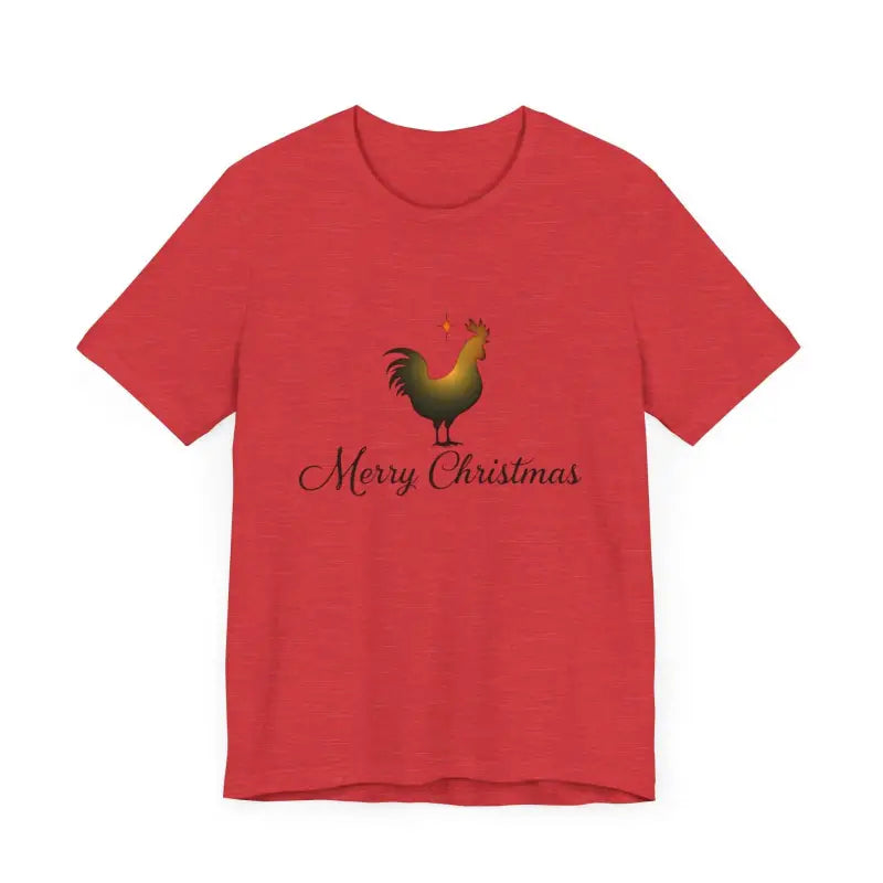 Christmas Chicken Short Sleeve Tee for Holiday Celebration - Ocean State Styles