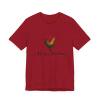 Christmas Chicken Short Sleeve Tee for Holiday Celebration - Ocean State Styles