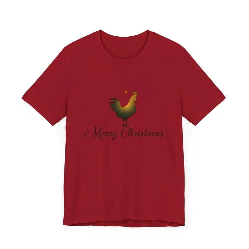 Christmas Chicken Short Sleeve Tee for Holiday Celebration - Ocean State Styles