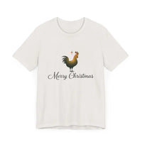 Christmas Chicken Short Sleeve Tee for Holiday Celebration - Ocean State Styles
